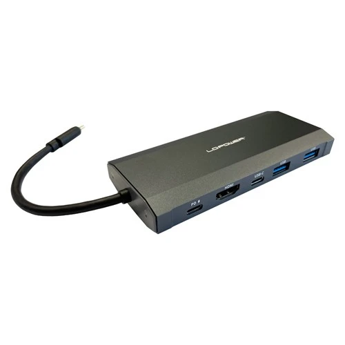 USB-C HUB + M.2 SSD kućište LC-Power LC-HUB-C-MULTI-7-M2 USB adapteri SOPING.RS 41 USB-C HUB + M.2 SSD kućište LC-Power LC-HUB-C-MULTI-7-M2