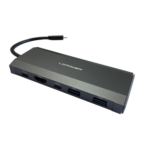 USB-C HUB + M.2 SSD kućište LC-Power LC-HUB-C-MULTI-7-M2 USB adapteri SOPING.RS 42 USB-C HUB + M.2 SSD kućište LC-Power LC-HUB-C-MULTI-7-M2 - Слика 2