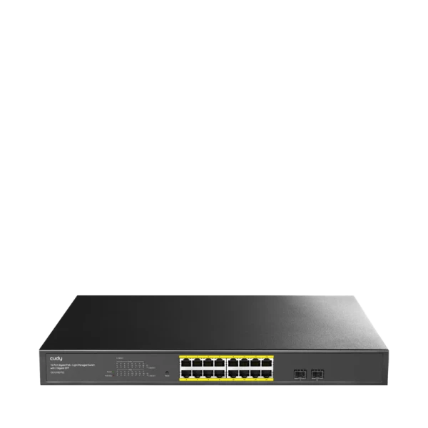 Svič 10/100/1000 16-port Cudy GS1016EPS2 Light Managed PoE+ sa 2x SFP 200W Svičevi SOPING.RS 41 Svič 10/100/1000 16-port Cudy GS1016EPS2 Light Managed PoE+ sa 2x SFP 200W
