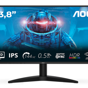 Monitor AOC 24B36X  23.8"/IPS/1920X1080/144Hz/0.5ms MPRT/HDMI,DP/Adaptive sync/VESA/crna