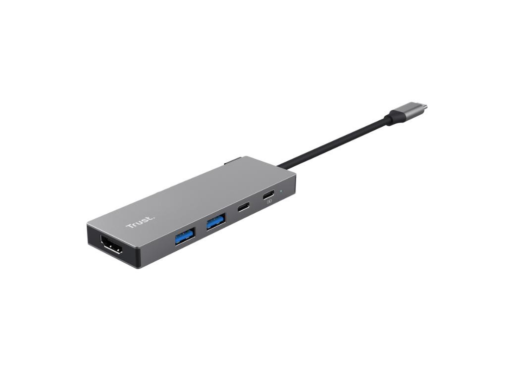 Adapter TRUST DALYX 5-IN-1 MULTIPORT/alu/siva Adapteri SOPING.RS 42 Adapter TRUST DALYX 5-IN-1 MULTIPORT/alu/siva - Слика 2