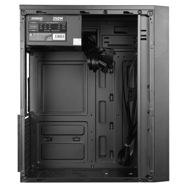 Kuciste Everest K220 Peak 250W 2*USB2.0+HD Audio Mid-Tower Kućišta računara SOPING.RS 43 Kuciste Everest K220 Peak 250W 2*USB2.0+HD Audio Mid-Tower - Слика 3