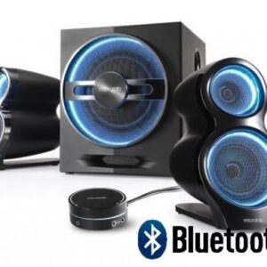 Microlab T10 Aktivni drveni zvucnici 2.1 56W RMS(24W, 2x16W) BLUETOOTH daljinski , 3.5mm