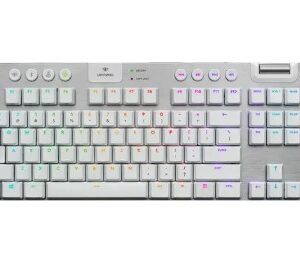 Logitech G PRO X TKL Rapid Gaming Keyboard, White, US