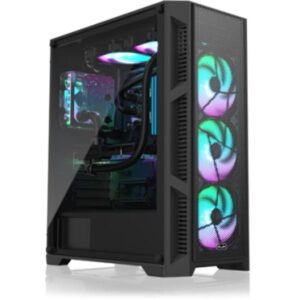 Kucište RAIJINTEK ARCADIA III Midi Tower/ATX/M-ATX/MINI-ITX/bez napajanja/kaljeno staklo/crna