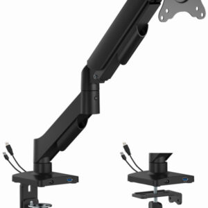 MA-DA1U-01 Gembird Podesivi stoni drzac za monitor sa USB portom, tilt 17-32 max.9kg