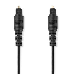 CAGL25000BK10 Optièki audio kabl, TosLink muški na TosLink muški, 1m, okrugli, PVC, Crni