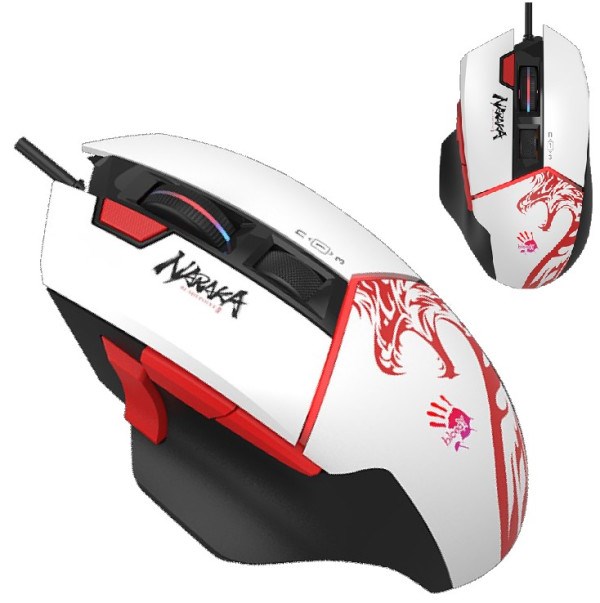 A4-W95 ULTRA NARAKA Bloody RGB Gejmerski mis, 2000Hz/100-20.000 DPI, White USB 135mm Oprema za gaming SOPING.RS 42 A4-W95 ULTRA NARAKA Bloody RGB Gejmerski mis, 2000Hz/100-20.000 DPI, White USB 135mm - Слика 2