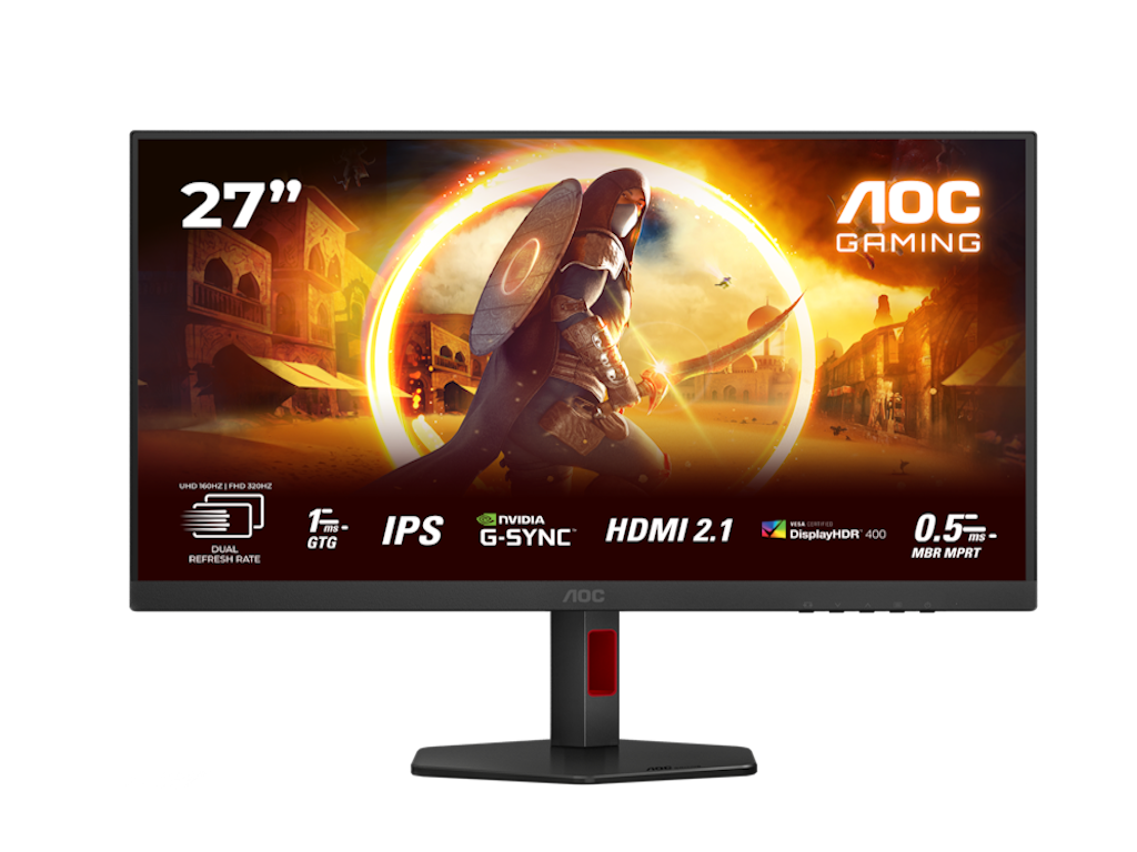 Monitor AOC U27G4R 27″/IPS/3840×2160/320Hz FHD 160Hz UHD/1ms/HDMIx2,DP,USB/Adaptive sync/VESA/crna Monitori SOPING.RS 41 Monitor AOC U27G4R 27"/IPS/3840x2160/320Hz FHD 160Hz UHD/1ms/HDMIx2,DP,USB/Adaptive sync/VESA/crna