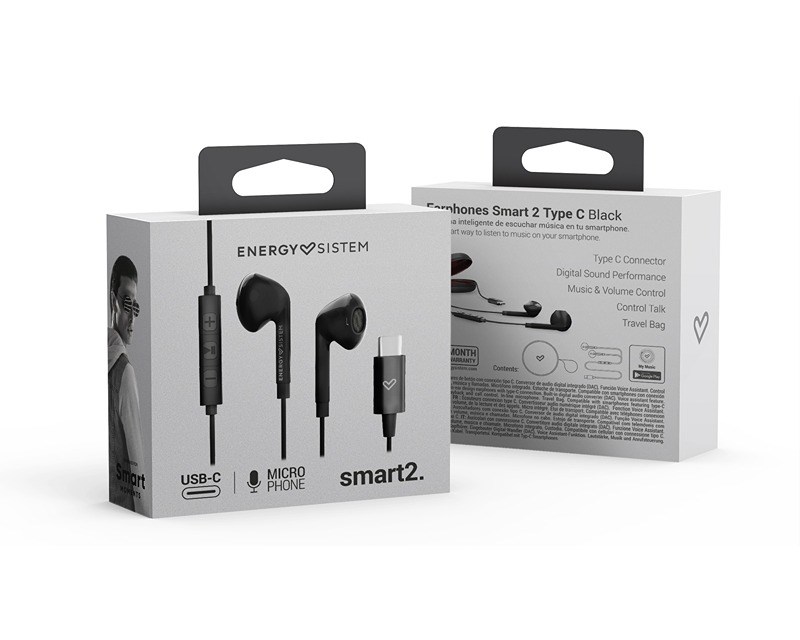 Smart 2 Type C slušalice sa mikrofonom crne (M44898) Slušalice SOPING.RS 44 Smart 2 Type C slušalice sa mikrofonom crne (M44898) - Слика 4