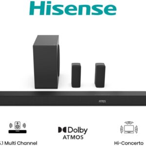 AX5100Q Dolby Atmos soundbar sa bežičnim subwooferom crni