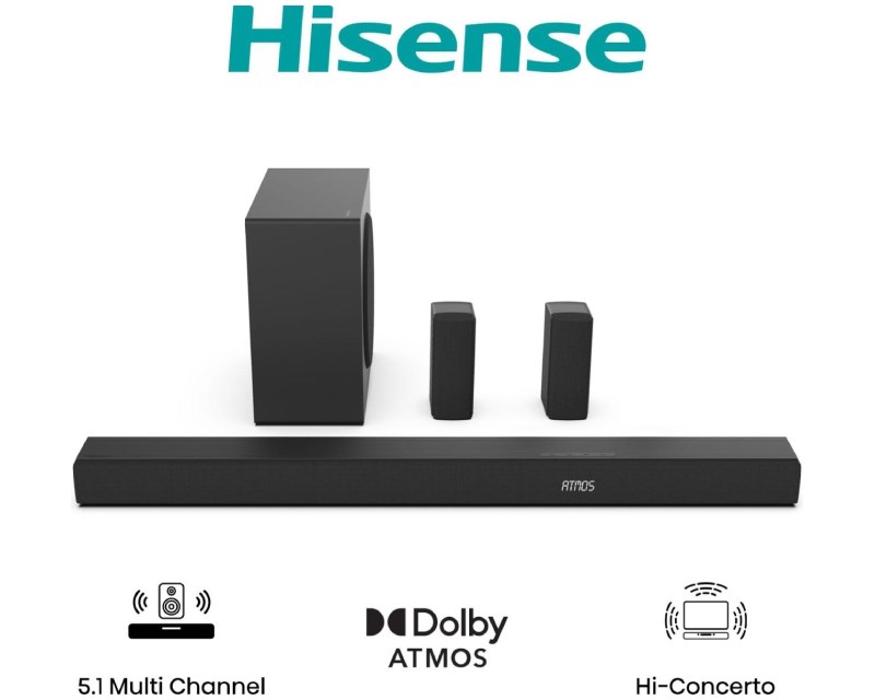 AX5100Q Dolby Atmos soundbar sa bežičnim subwooferom crni Zvučnici za računare SOPING.RS 41 AX5100Q Dolby Atmos soundbar sa bežičnim subwooferom crni