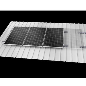Konstrukcije za SE ANTAI za trapezni lim H45, mini rail, 400mm, set za 6 panela, univerzalne klampe